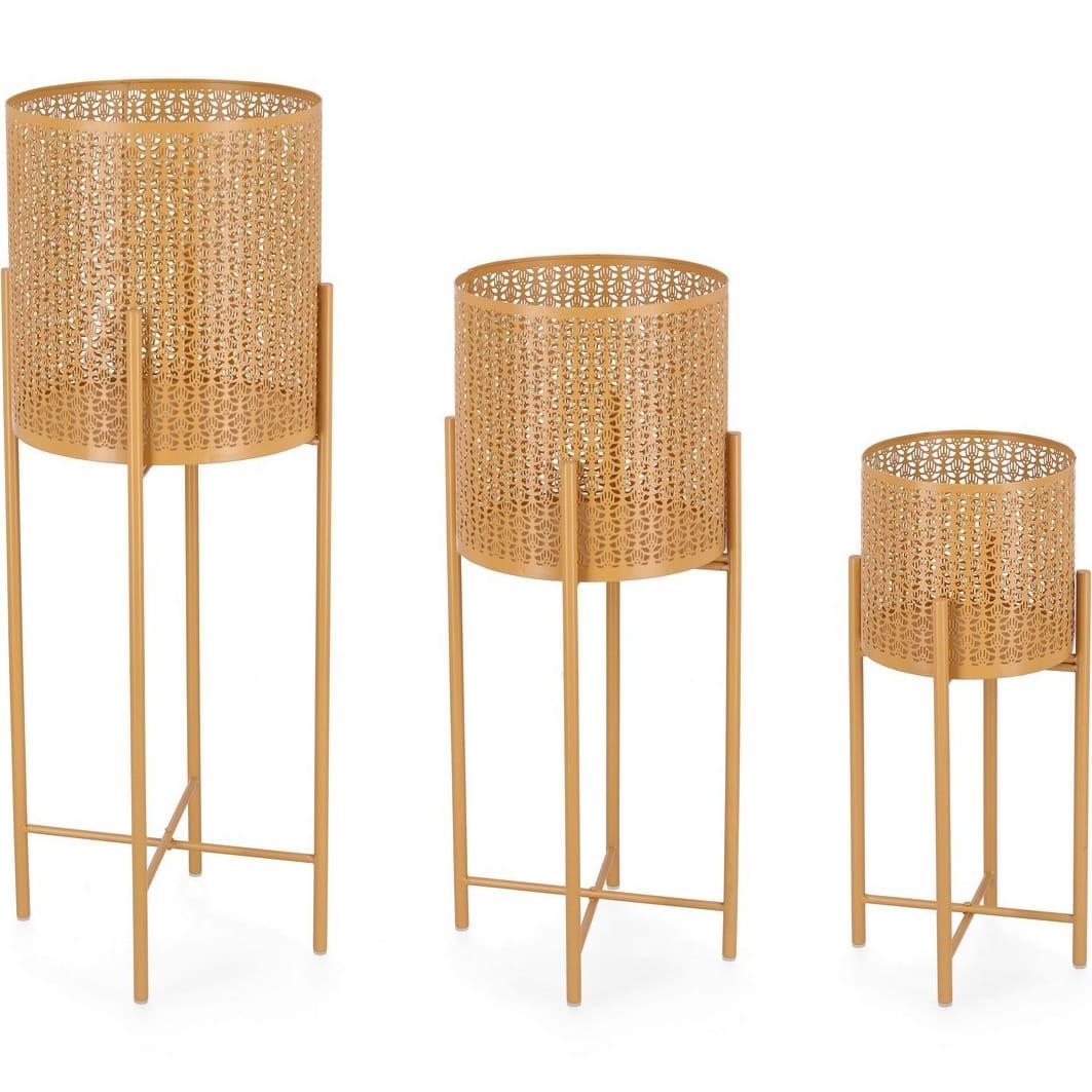 Image of Pflanzentopf Samir gelb (3er-Set) Pflanzentopf Samir gelb (3er-Set)