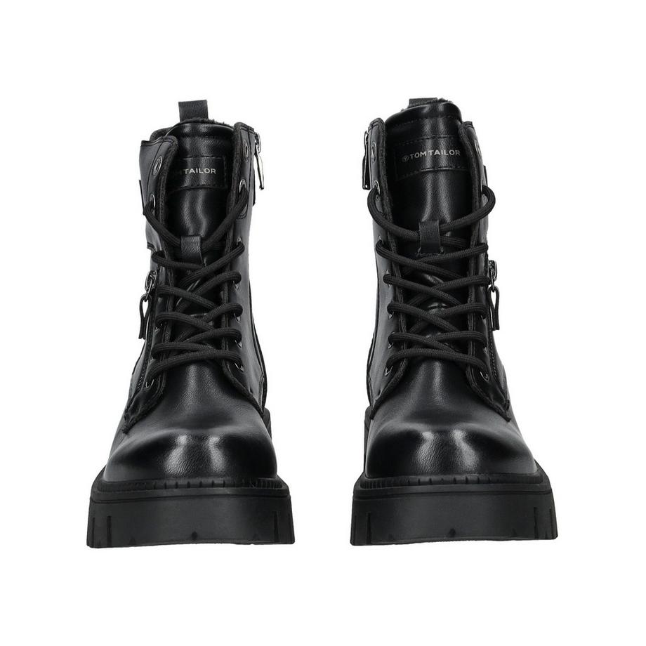 TOM TAILOR Bottines d'hiver à lacets avec fermeture éclair latérale  
