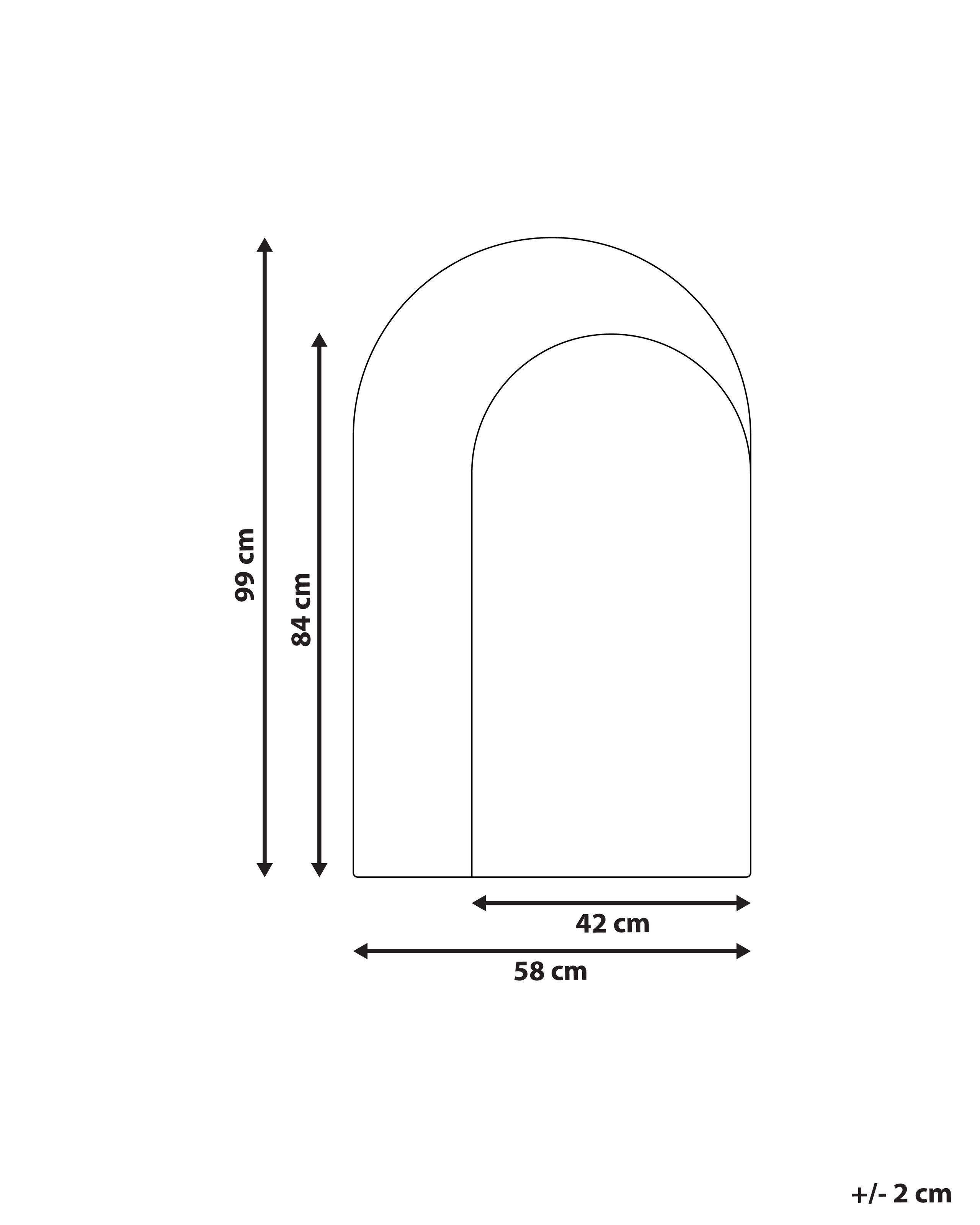 Beliani Wandspiegel aus MDF-Platte Modern PIGNY  