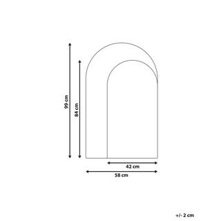 Beliani Wandspiegel aus MDF-Platte Modern PIGNY  