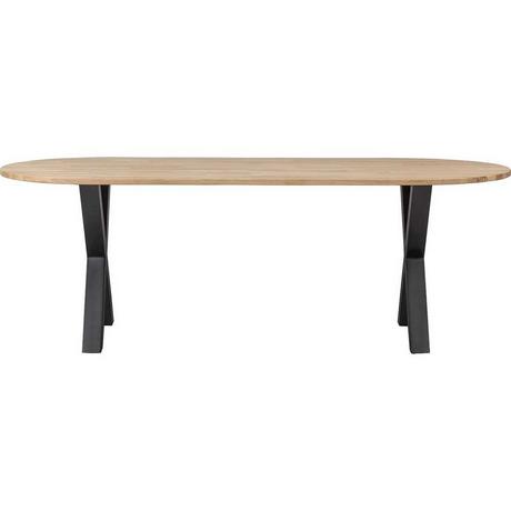 mutoni Table de salle à manger Tablo Oval Chêne FSC Alkmaar Pied  