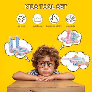 Activity-board  Jeu d'outils pour enfants de 79 pièces, jeu d'outils de construction avec boîte de rangement, boîte à outils, jeu de rôle pour enfants 