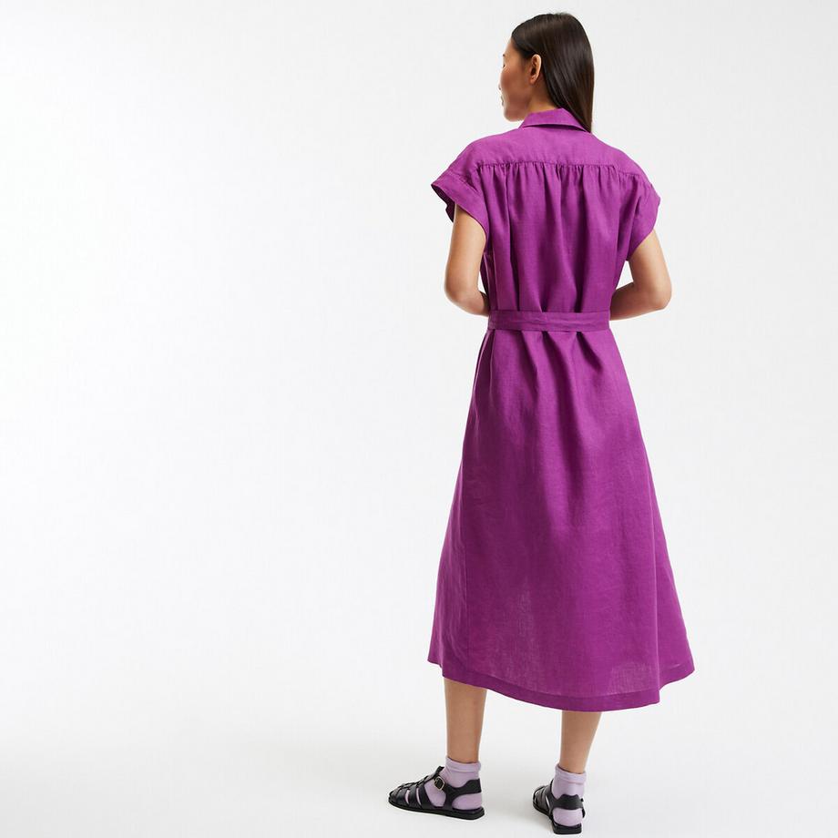 La Redoute Collections Signature Heloïse Kurzarm Leinenkleid  