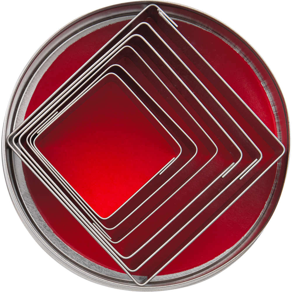 Städter Ausstecher Set Quadrat 6 Stück  