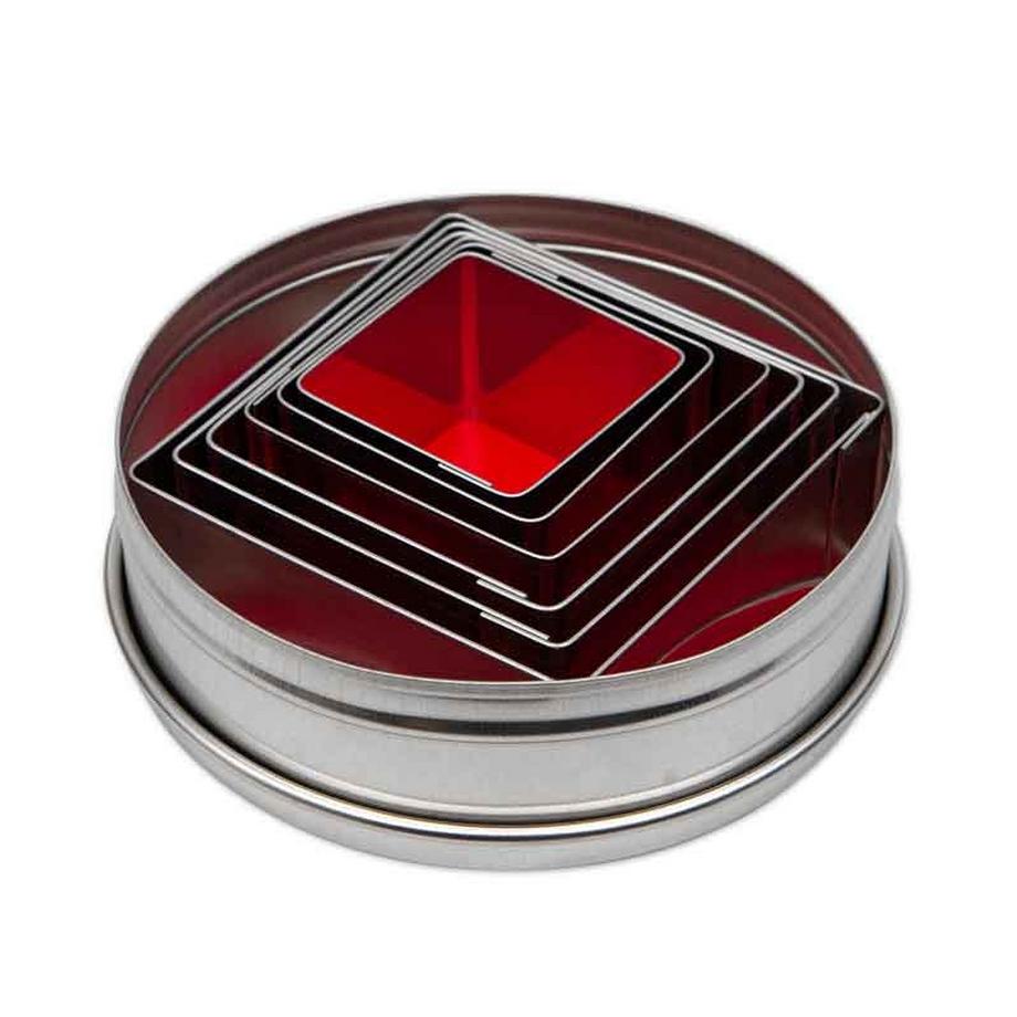 Ausstecher Set Quadrat 6 Stück