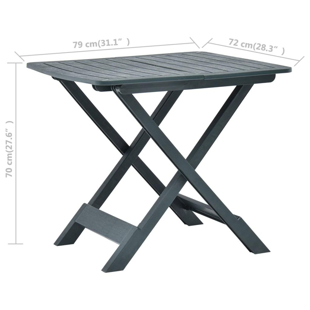 VidaXL Table de jardin plastique  