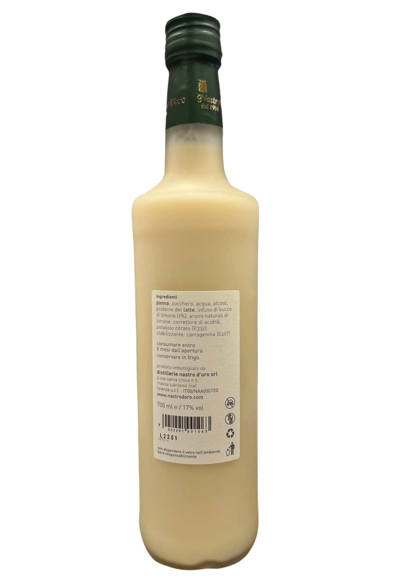 Nastro D'oro Crème de liqueur artisanal de citron  