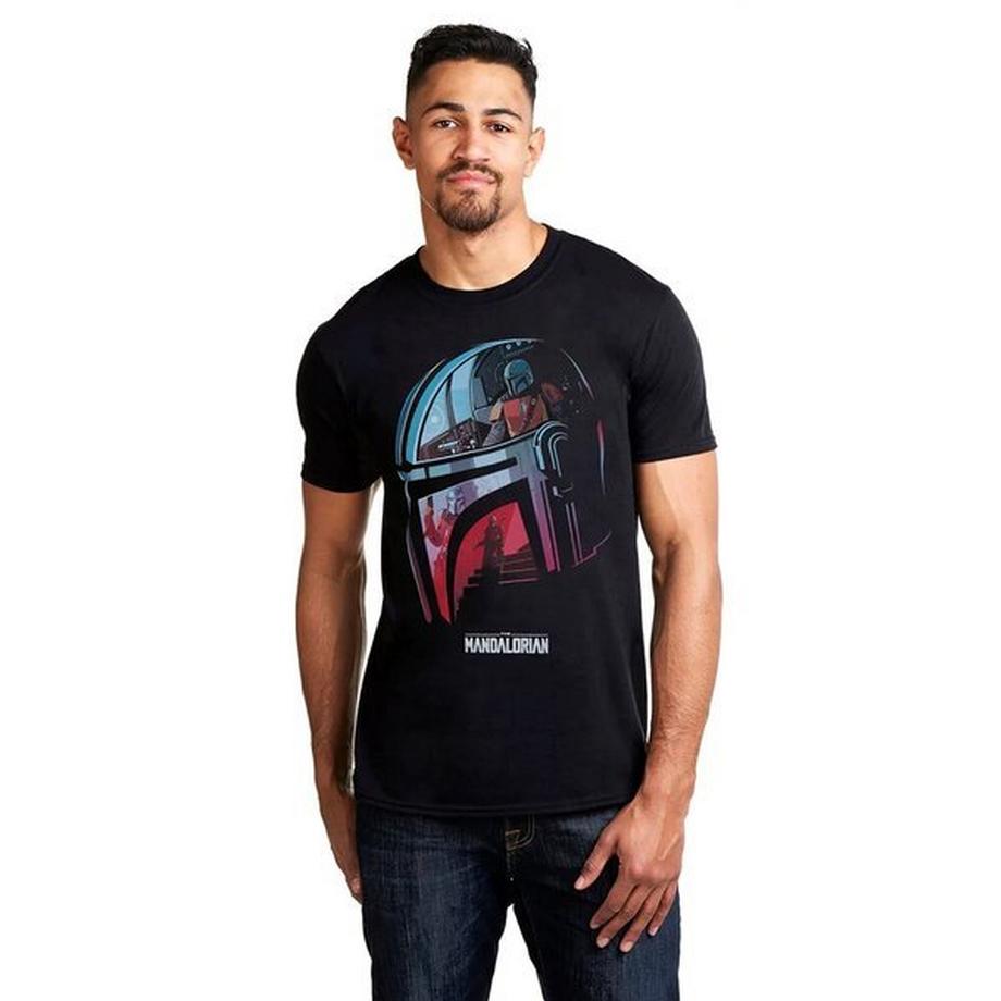 STAR WARS The Mandalorian Helm Grafikdruck T-Shirt  