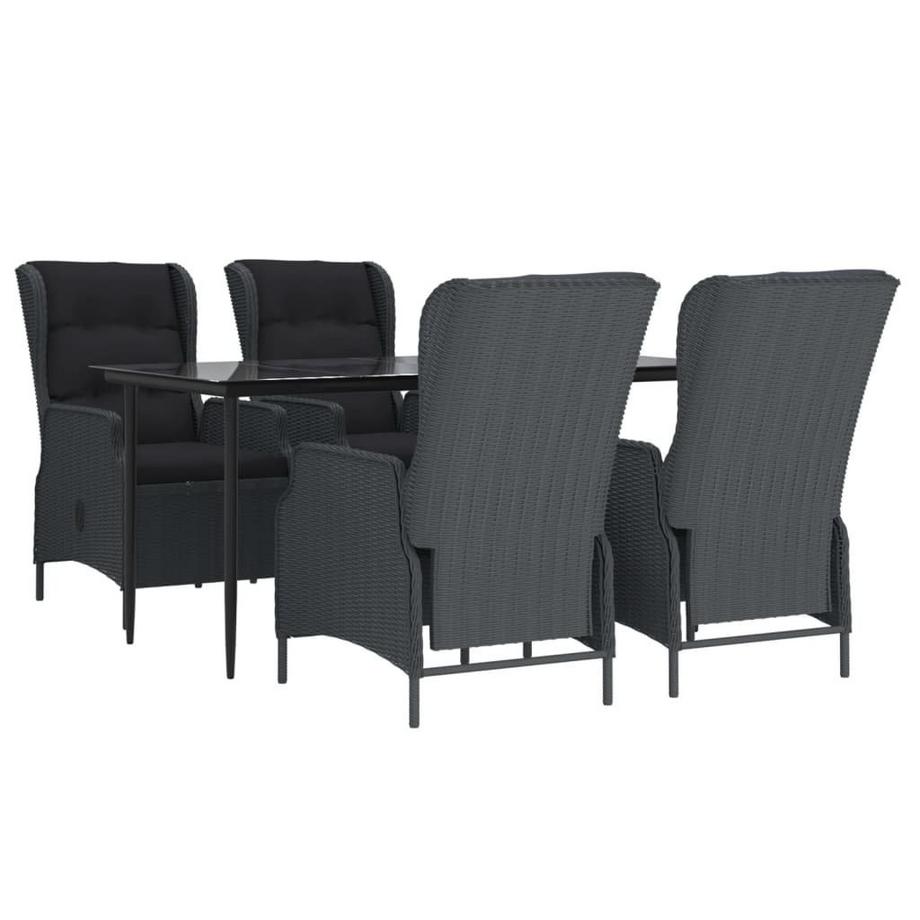 VidaXL set da pranzo da giardino Polirattan  