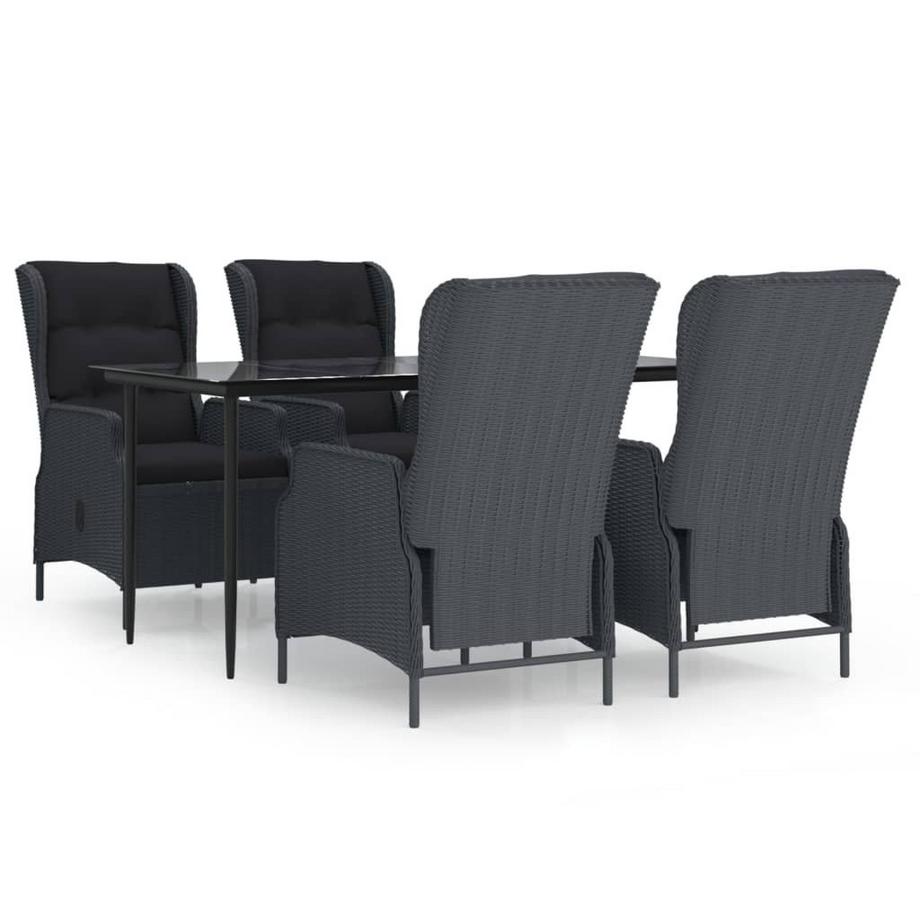 set da pranzo da giardino Polirattan