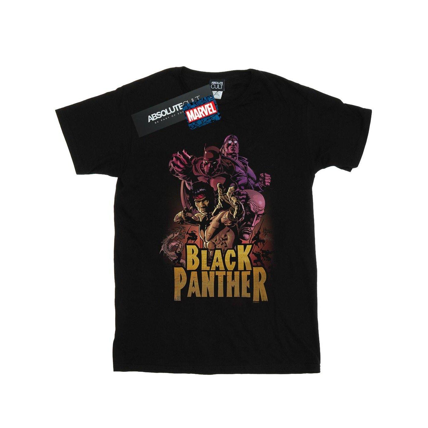 Image of Black Panther Ninja Tshirt Herren Schwarz 4XL
