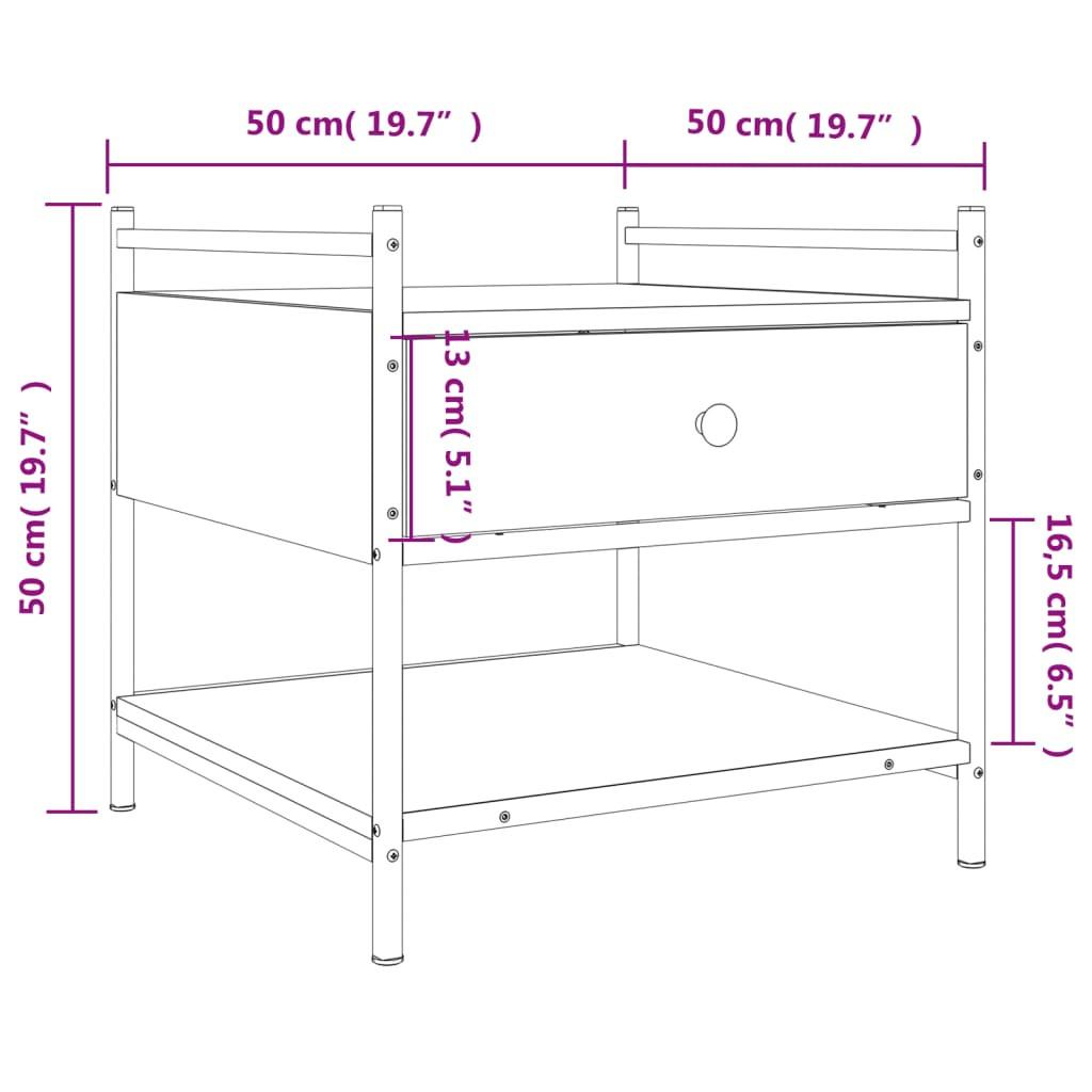 VidaXL Table basse bois d'ingénierie  