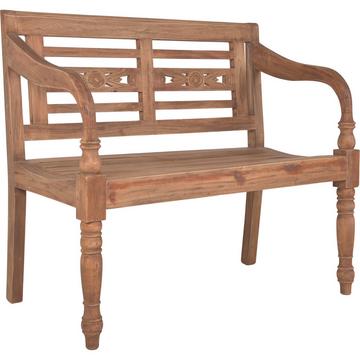 Banc de jardin Moyo acajou naturel 100