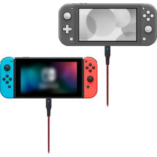 Egogear  EGOGEAR Kabel SCH10 Rot/Schwarz Typ-C 3 m geflochten für NSW 