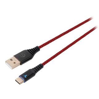 Egogear  EGOGEAR Kabel SCH10 Rot/Schwarz Typ-C 3 m geflochten für NSW 