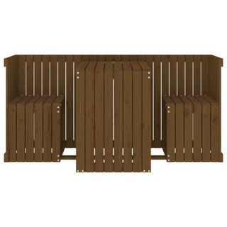 VidaXL Ensemble de balcon bois de pin  