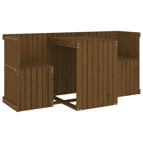 VidaXL Ensemble de balcon bois de pin  