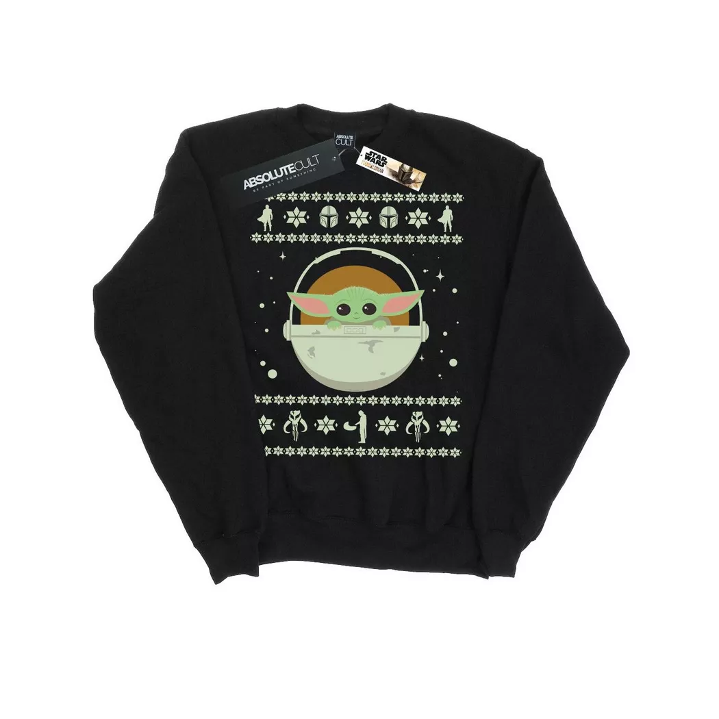 STAR WARS - The Mandalorian The Child Sweatshirt, per donna, Nero, Größe XL