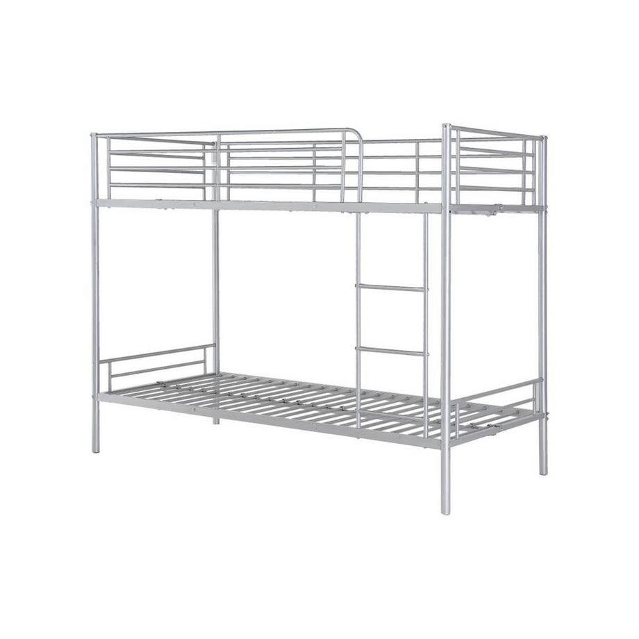 Vente-unique Etagenbett 2Silberfarben DUOTIS II  