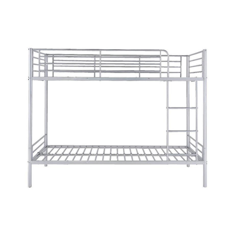 Vente-unique Etagenbett 2Silberfarben DUOTIS II  