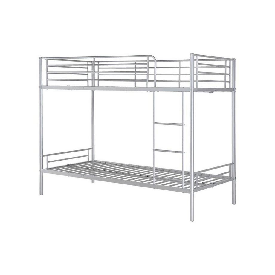 Vente-unique Etagenbett 2Silberfarben DUOTIS II  