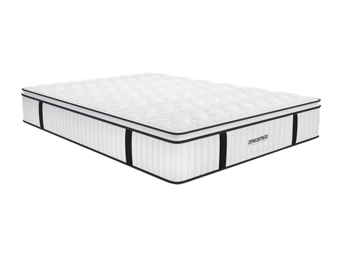 Vente-unique Matelas antifeu ressorts ensachés surmatelas intégré DELICE de DREAMEA HOTEL 10  