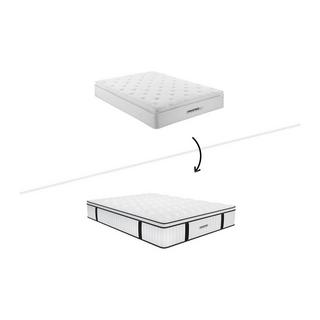 Vente-unique Matelas antifeu ressorts ensachés surmatelas intégré DELICE de DREAMEA HOTEL 10  