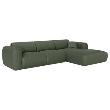 Grande divano in Tessuto chiné Verde - Angolo a destra - POGNI