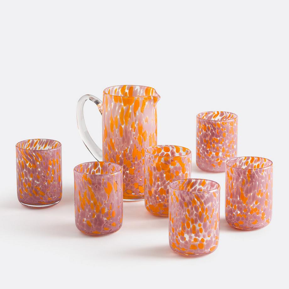 La Redoute Intérieurs Carafe en verre moucheté  