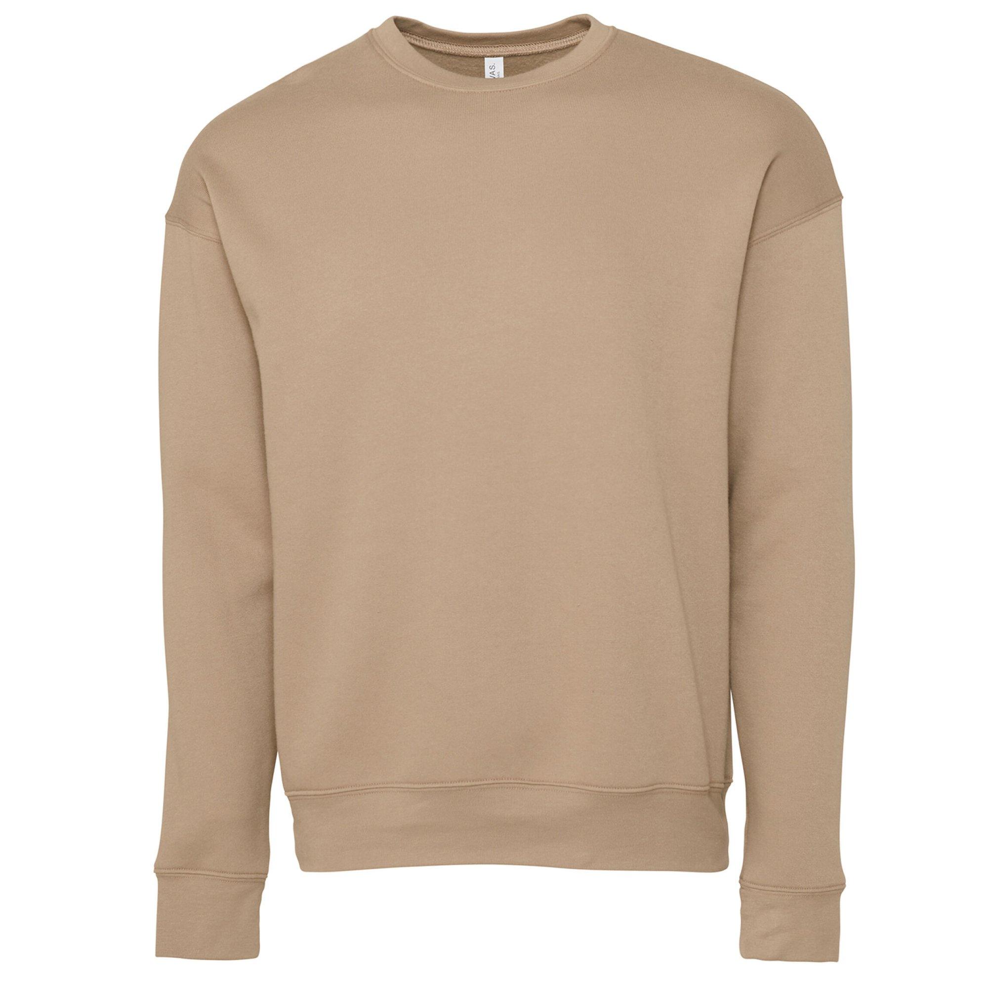 Image of Fllece Mit Überschnittenen Schultern Damen Tan XS