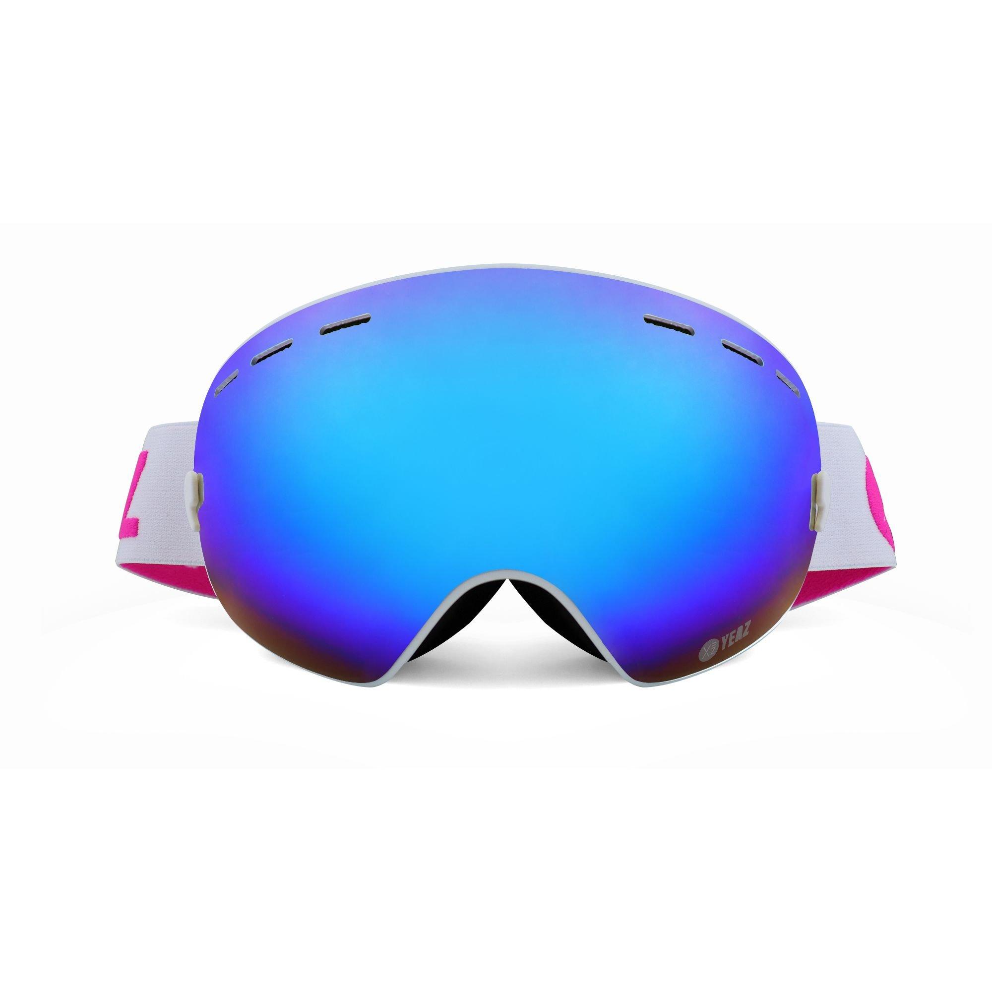 YEAZ  XTRM-SUMMIT Masque de ski / snowboard avec monture bleu/blanc/rose 