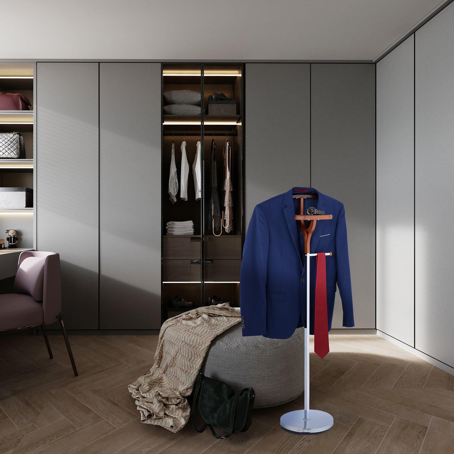 B2X Servomuto in argento e effetto legno  