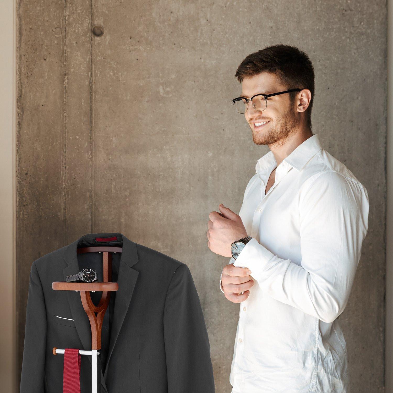 B2X Servomuto in argento e effetto legno  