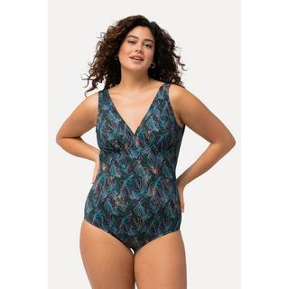 Ulla Popken  Maillot de bain avec bonnets souples, doublure Powermesh, motif jungle 