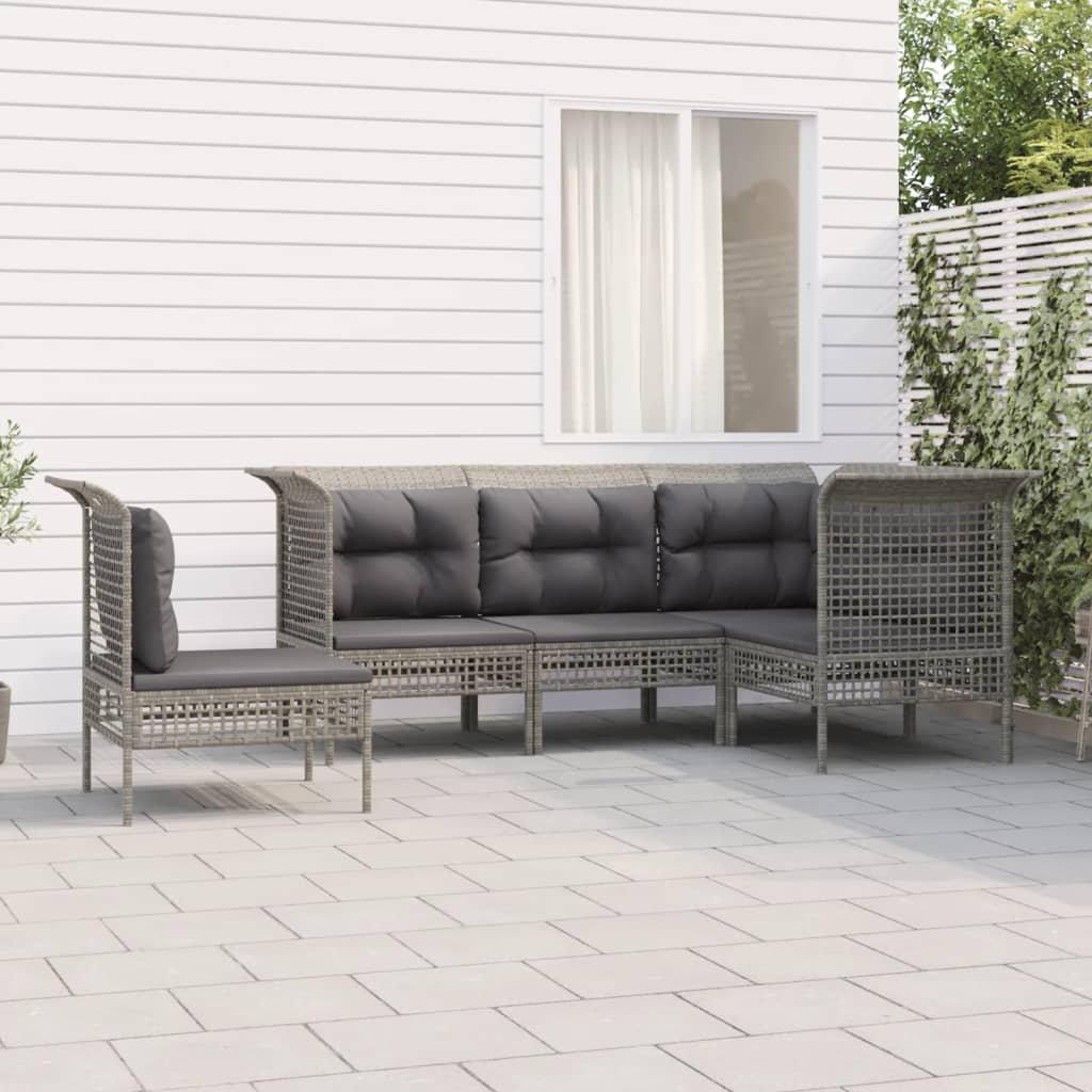 VidaXL set salotto da giardino Polirattan  