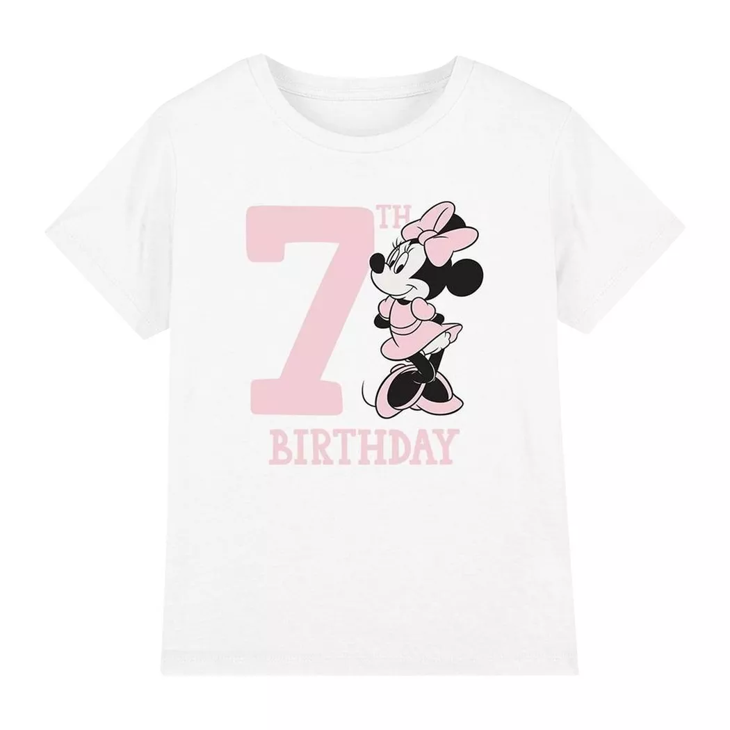 Disney - TShirt 7. Geburtstag, 116, Weiss