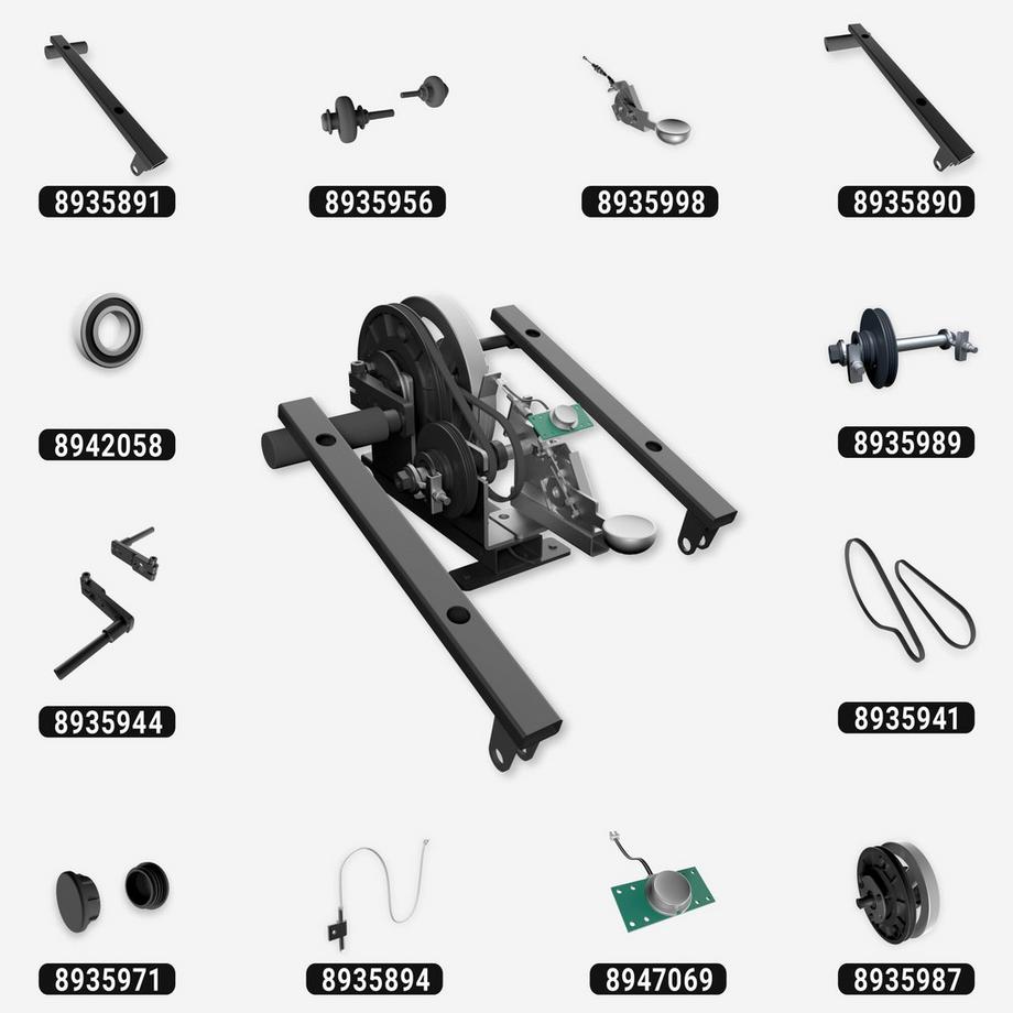 DOMYOS  Kartenhuelle Fitness-Ersatzteil Plastik 