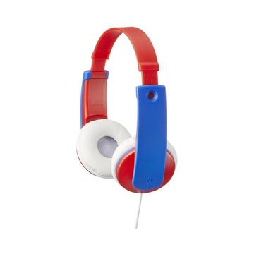 JVC HA-KD7-R Kopfhörer Kabelgebunden Kopfband Musik Blau, Rot