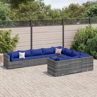 VidaXL set salotto da giardino Polirattan  