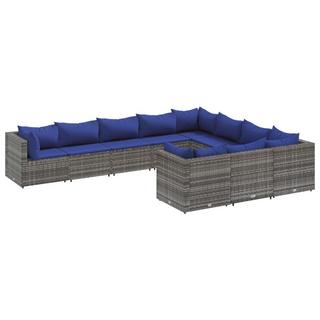 VidaXL set salotto da giardino Polirattan  