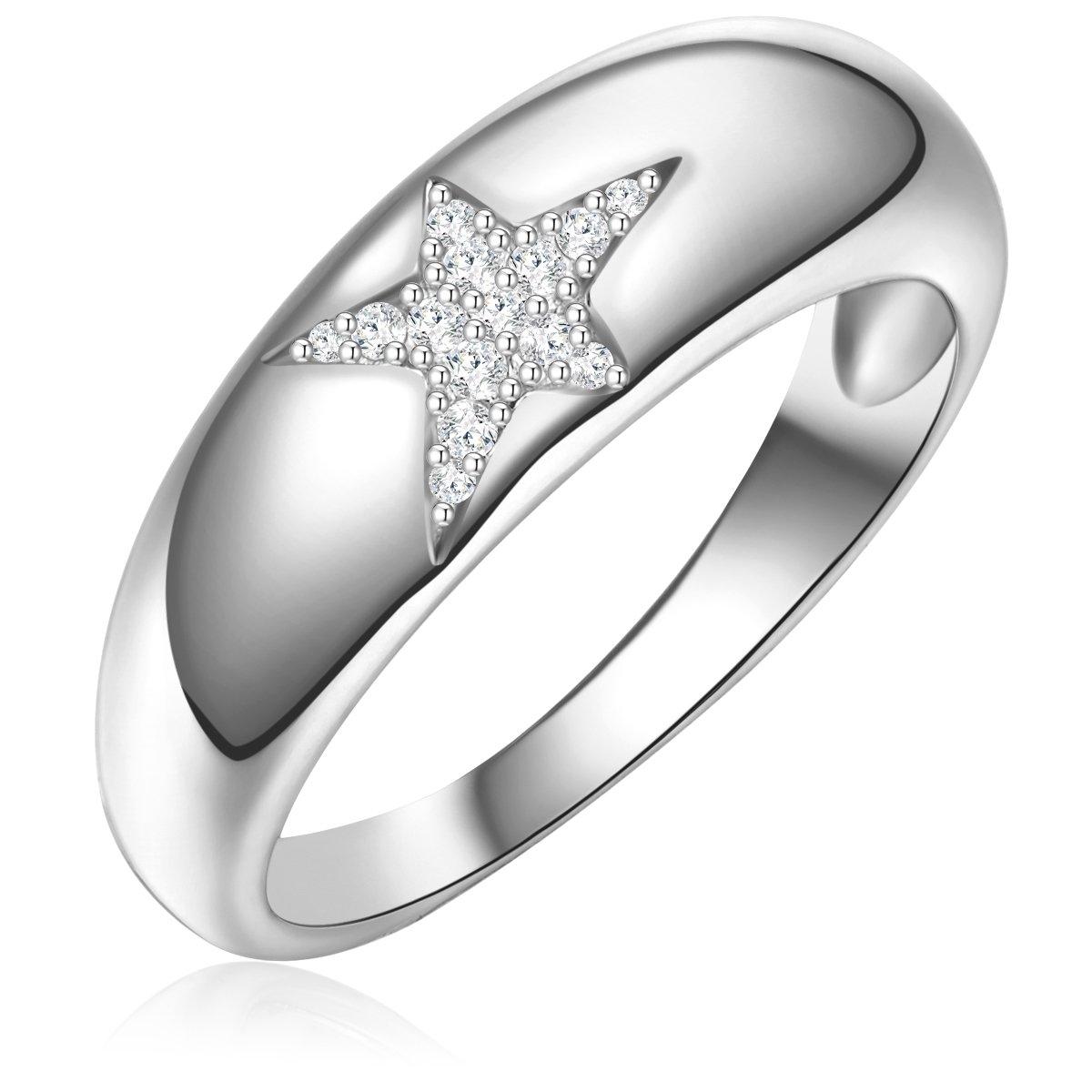 Glanzstücke München  Femme Bague en argent Étoilé 