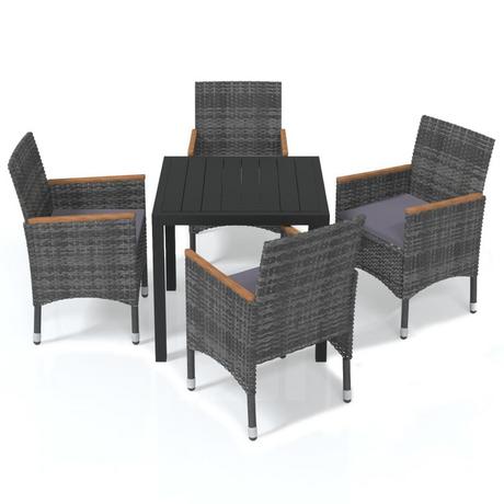 VidaXL Essgruppe poly-rattan  