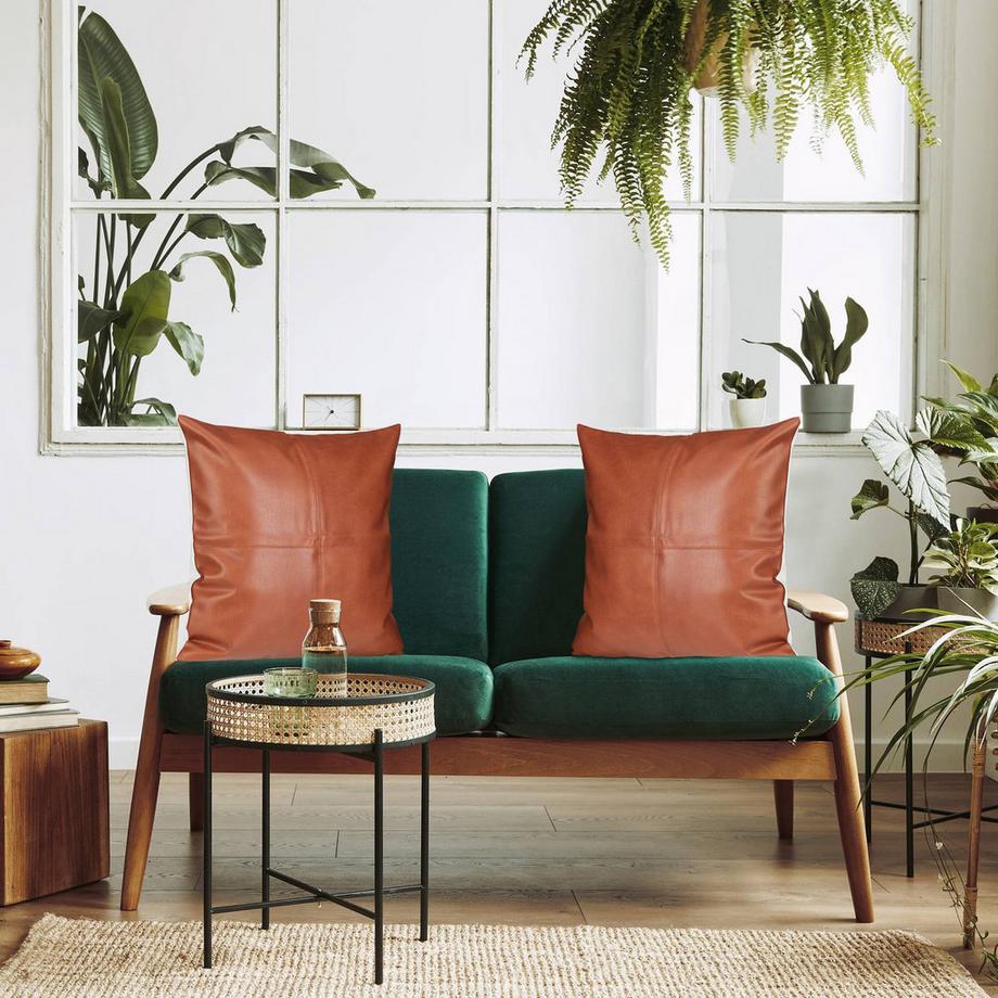 B2X Kissenhülle in Lederoptik - 2er Set  