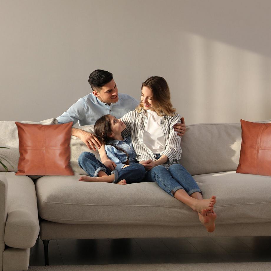 B2X Kissenhülle in Lederoptik - 2er Set  