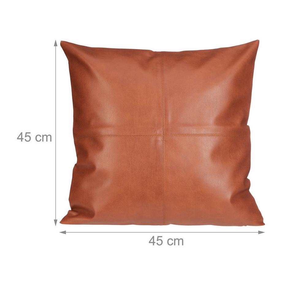 B2X Kissenhülle in Lederoptik - 2er Set  