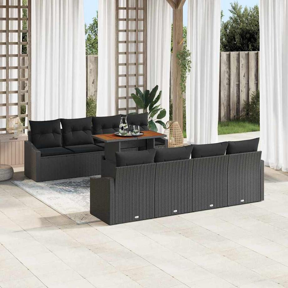 VidaXL Divano da giardino Polyrattan  