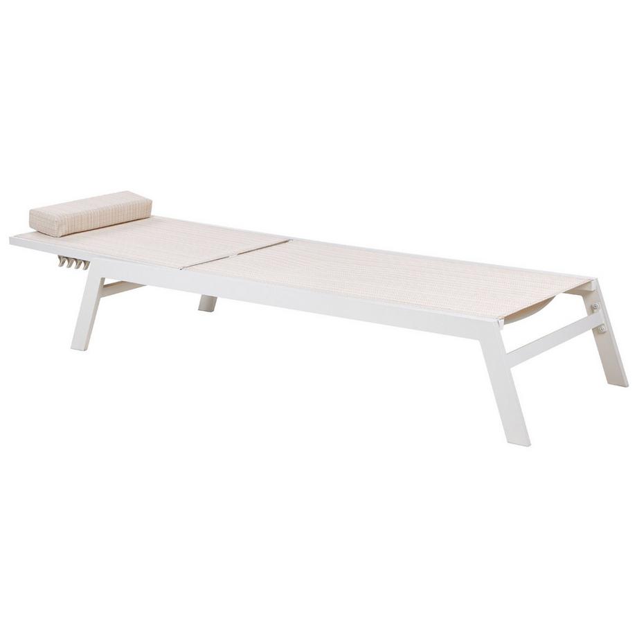 Beliani Lettino Prendisole en Alluminio Moderno CATANIA  