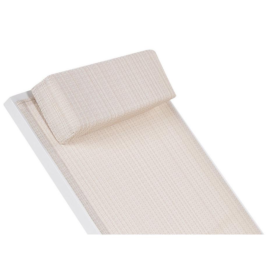 Beliani Lettino Prendisole en Alluminio Moderno CATANIA  