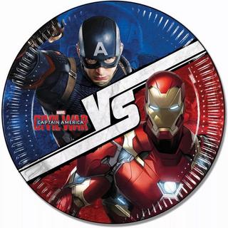CAPTAIN AMERICA Assiettes jetables  