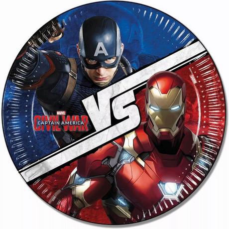 CAPTAIN AMERICA Assiettes jetables  